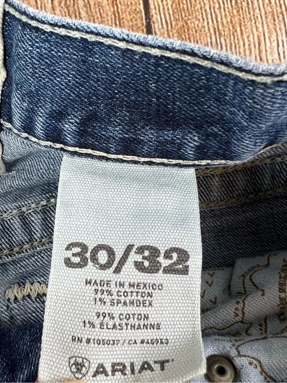 Mens Ariat M2 Relaxed Boot Denim Blue Jeans Size 30x32